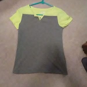 Gray and Yellow Shirt